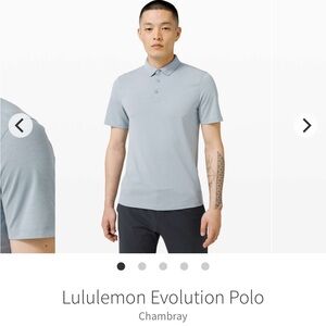 Lululemon evolution polo chambray XL